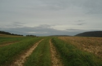 Camping Verte Rive Cromary - geel-blauw gemarkeerde Wanderung
